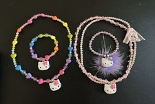 Sanrio Hello Kitty Plastic Beaded - Kid Necklace  Bracelet mixed set x 2
