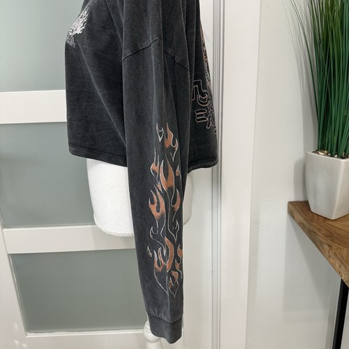 BDG Urban Outfitters North East Cropped Henley T-Shirt SZ Small Gray NWT - Picture 4 of 9