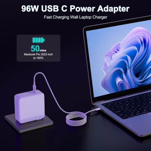 Power Adapter for MacBook Charger Pro 16 A2166/ Air 13.3,13.6 A2337 A2179 A1932 - Picture 3 of 7