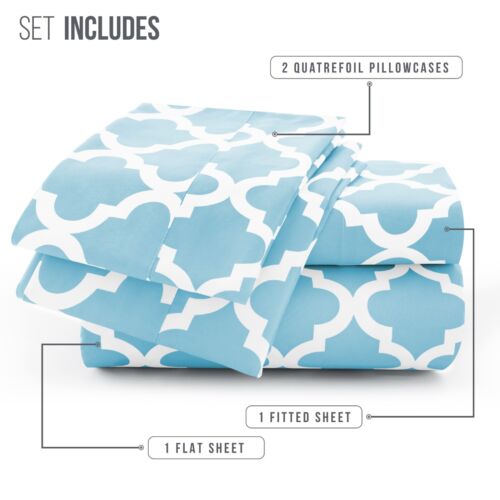 Deep Pocket 4 Piece Bed Sheets Set 1800 Series Comfort Microfiber Bed sheet Set - Picture 14 of 71