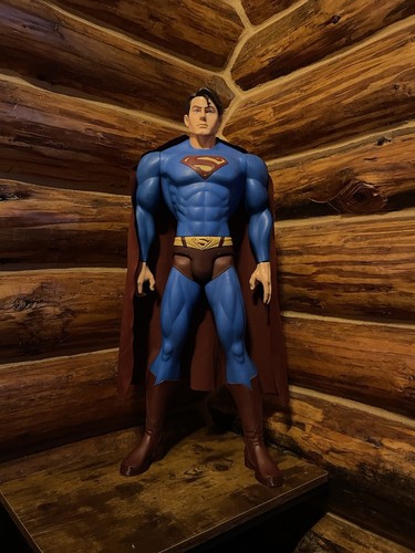 Vintage SUPERMAN Action Figure With Cape 30 INCHES Tall J2108 1980 - 1990 - Bild 2 von 8