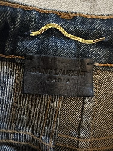 NWT Saint Laurent Skinny Leg High Waist Jeans SZ 24 Retail: $690 - Picture 6 of 16