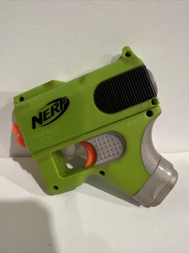 Nerf Dart Tag Micro Blaster Eliminator Green Pistol Pocket Small Pocket Dart Gun eBay