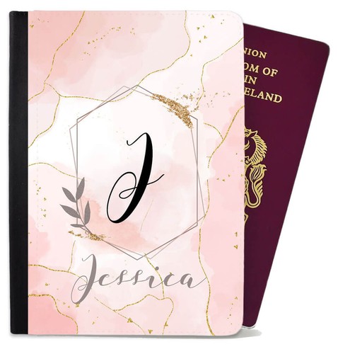 Funda de pasaporte de diseño floral personalizada cualquier nombre regalo vacaciones 24 - Imagen 16 de 23
