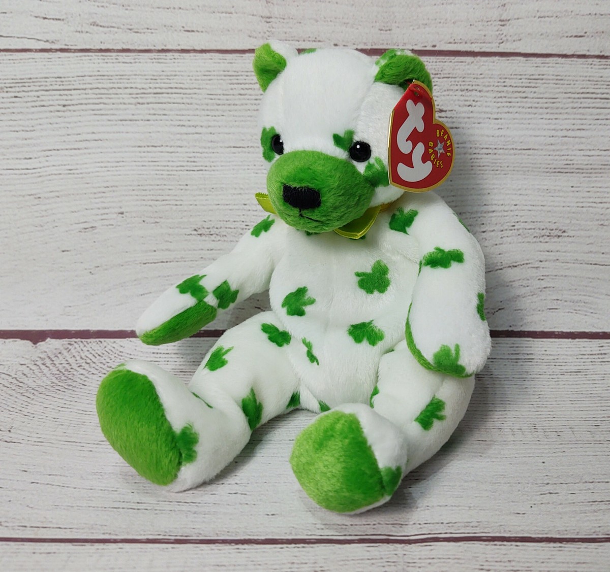 TY Beanie Baby CLOVER the Bear Birthday March 17 2001 4503 eBay