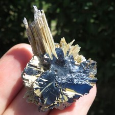 Minerals Rutilated Quartz Clusters With Hematite Brazil