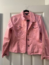 Harold’s Pink Jacket Jean Denim Sz M Stretch New Without Tags Ladies