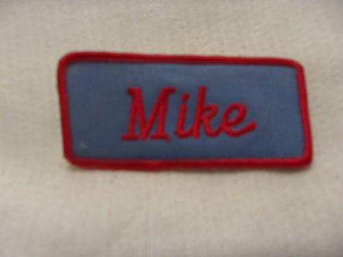 MIKE USED EMBROIDERED VINTAGE SEW ON NAME PATCH TAGS ASSORTED COLORS AVAILABLE - Picture 22 of 34
