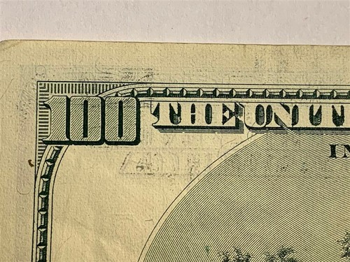 2006 - Old $100 Dollar Bill-Multiple Ink Bleed Through Errors (See Description) - Picture 8 of 19