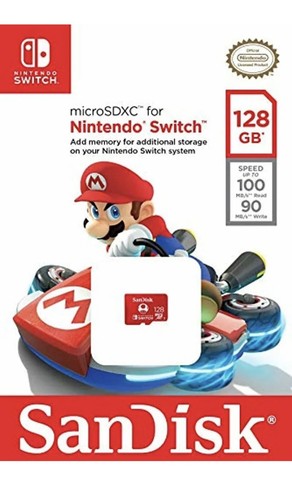 Tarjeta de Memoria MicroSDXC con Licencia para Nintendo Switch - SDSQXAO 128 GB - Picture 3 of 5