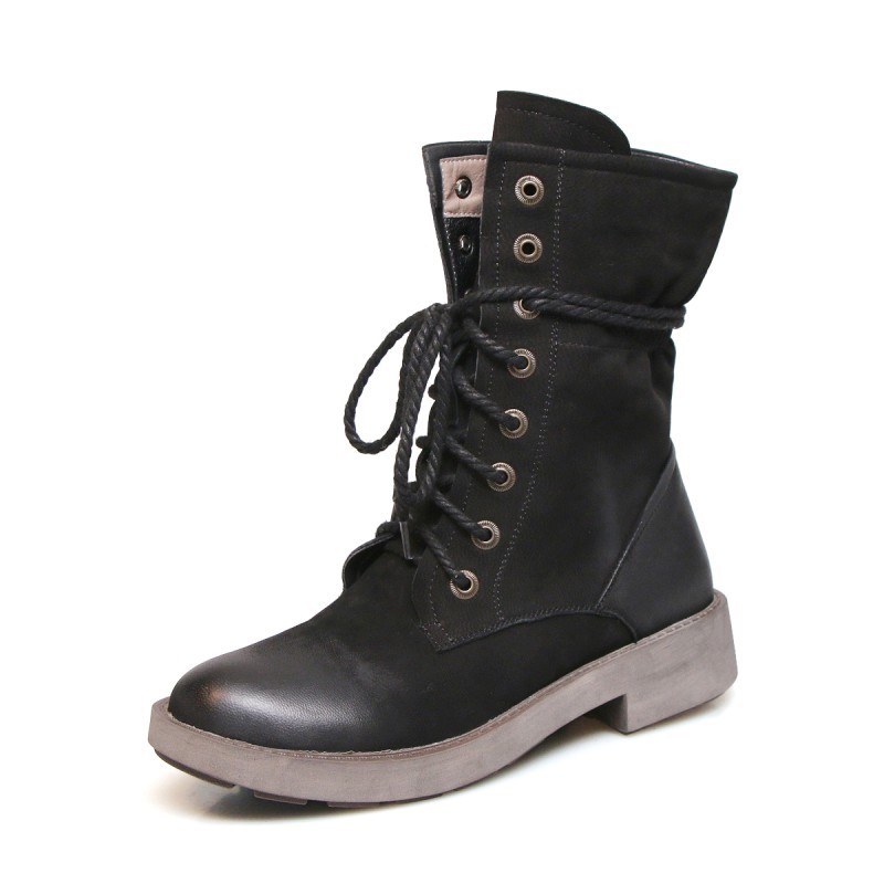 Mujeres Damas Ocio Al Aire Libre Con Cordones Estilo Británico de botas Cepillo de Británico tendencias a mitad de la pantorrilla b799a4 Mujeres Damas Ocio Al Aire Libre Con Cordones Estilo Británico de botas Cepillo de Británico tendencias a mitad de la pantorrilla b799a4