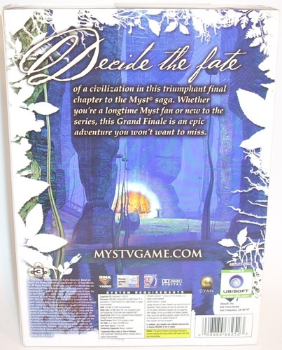 MYST V: END OF AGE (PC CD-ROM) Ubisoft 2005 Neu Videospiel Windows 2000 XP - Bild 2 von 4