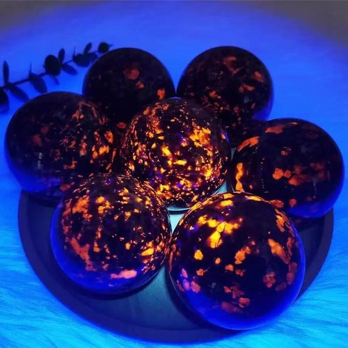 New Crystal Ball Natural Stone Yooperlite Powerful Chakra Energy Wicca Crystals - Picture 6 of 27