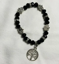 Silver Tree of life Yoga and Meditation bracelet