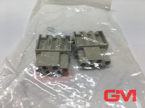 Ve 2x HARTING Connector Han 6 Mod-F-Ql 16A Female Module 09140062733 Quick-Lock - Picture 6 of 6