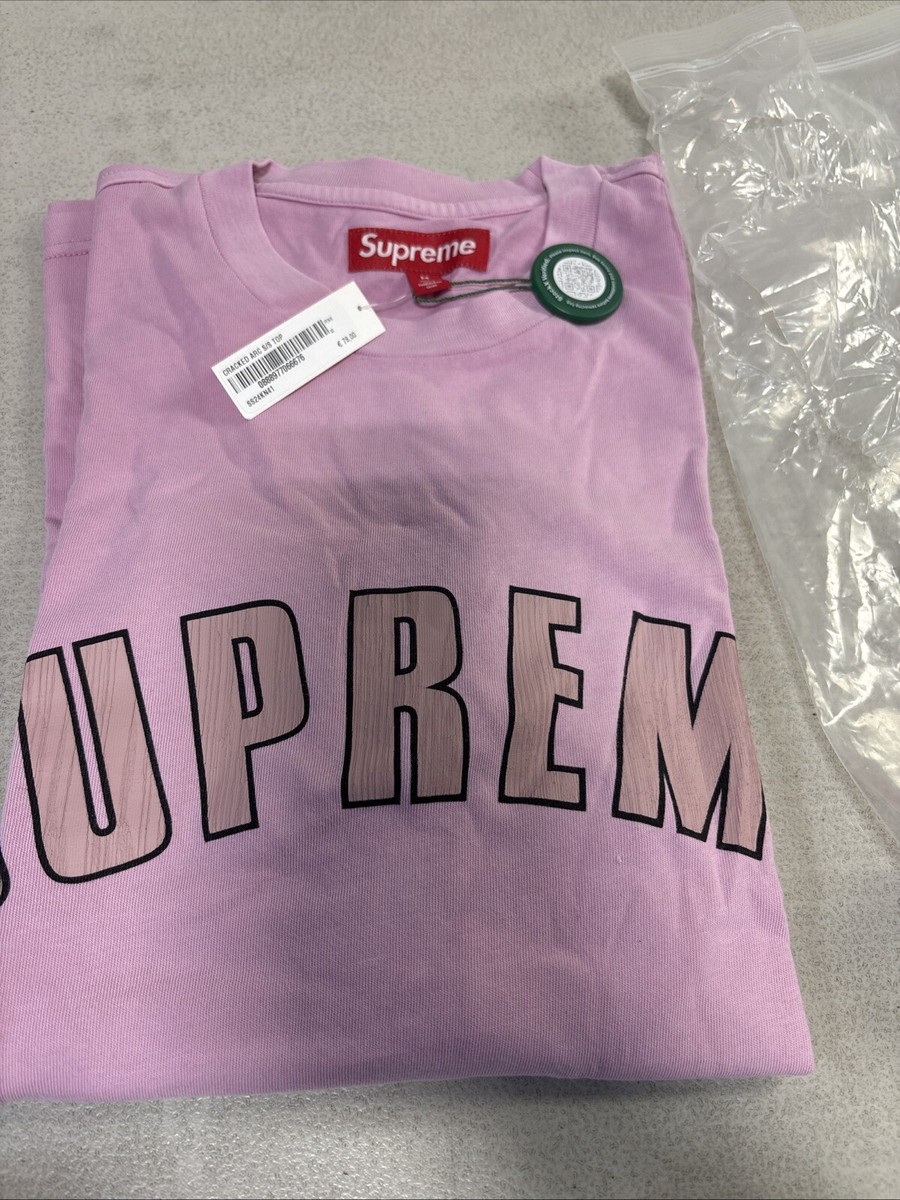 【SUPREME】CRACKED ARC SS TOP PINK 24SS Supreme CRACKED ARC S/S TOP SIZE MEDIUM | eBay