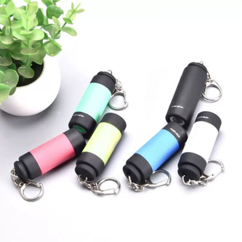 Mini USB Recargable LED Pequeña Linterna Luz Antorcha Lámpara de Bolsillo con Llavero - Imagen 14 de 20