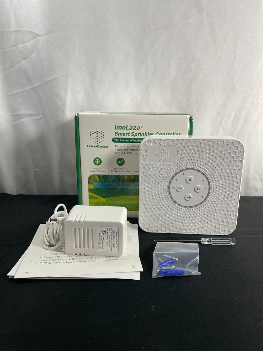 ImoLaza White Evapotranspiration Master Irrigation Smart Sprinkler 