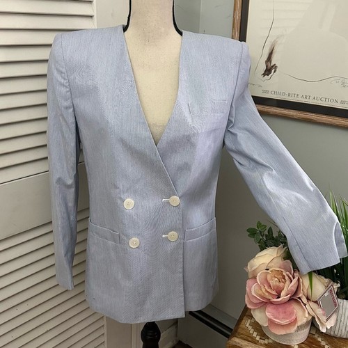 Vintage 80s SUITS LTD Damen Blazer Deadstock Zweireiher Preppy Office | 10 - Bild 1 von 13