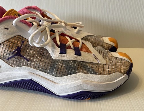 NIKE Jordan One Take 4 Shoes White Purple Russell Westbrook Basketball Sz US 14 - Picture 10 of 24