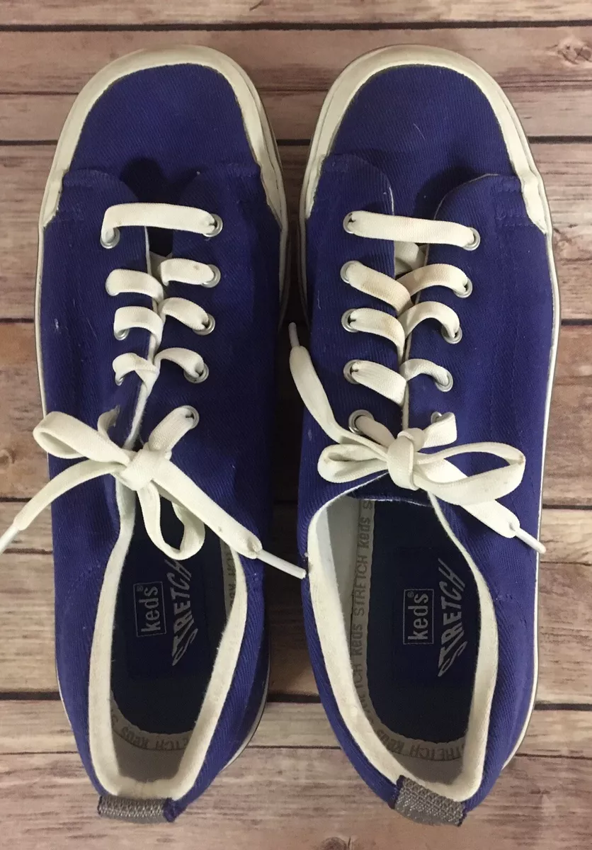 Keds Stretch Womens Walking Shoes Sneakers Size 8.5 Bluish Purple Color