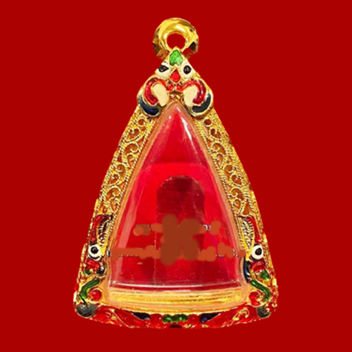Empty Case Frame Phra Somdet Nang Phaya Gold Micron  Thai Amulet Buddha Pendant - Picture 1 of 7
