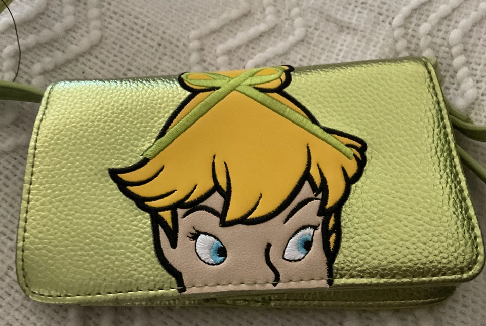 Disney's-Danielle Nicole-Tinker Bell Bolso Bandolera-Cartera/Teléfono Foto 2 de 4