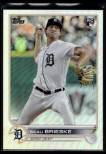 2022 Topps Update Rainbow Foil Beau Brieske RC Detroit Tigers #US23