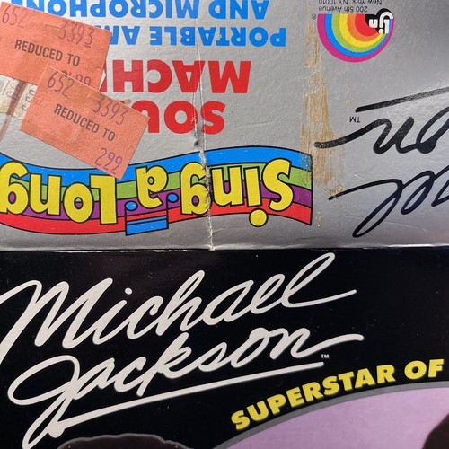 VINTAGE MICHAEL JACKSON LJN TOYS SOUND MACHINE SING A ALONG 1984 New Open Box - Picture 7 of 11