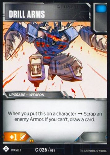 Transformers TCG: Drill Arms [Moderately Played] from set Wave 1 Autobot, Decept - Afbeelding 1 van 1