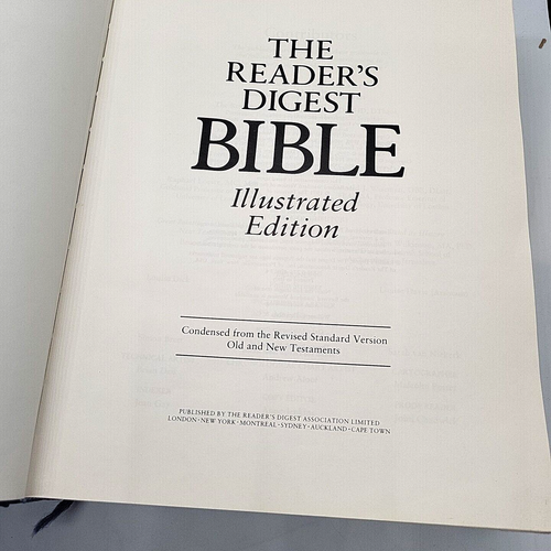 The Readers Digest Bibel illustrierte Ausgabe blaues Tuch 1996 RSV - Bild 4 von 8