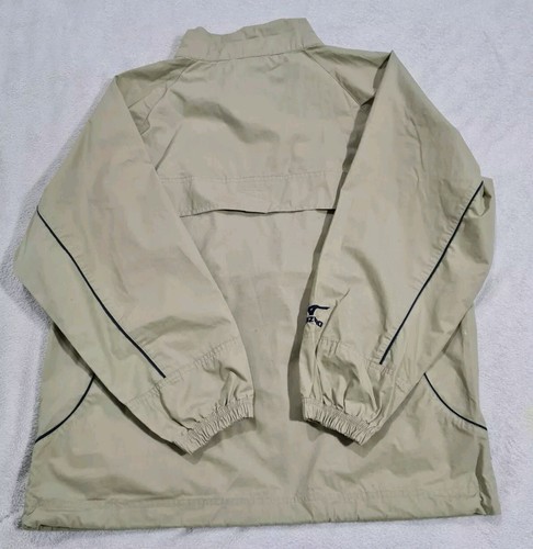 Mizuno Waterproof Outdoor Windbreaker Golf Sweater Jacket In Beige Size M - Picture 2 of 17