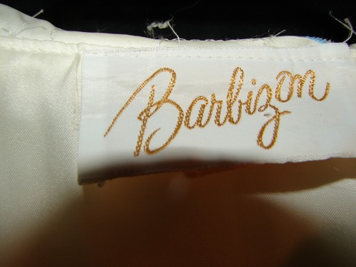 Vintage Barbizon gesteppt bestickt Blumen Design Morgenmantel Größe Small - Bild 3 von 7