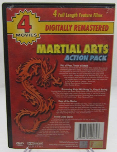 Martial Arts Action Pack (DVD, 2003) 2 Discs 4 Full Length Films S100 - Picture 2 of 3