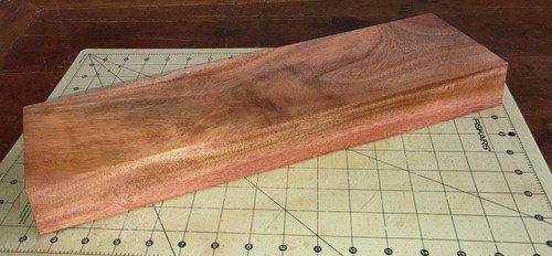 One Block Hawaiian African Mahogany Wood 17" x 4 3/4" x 1 7/8" (#631) - Picture 4 of 5