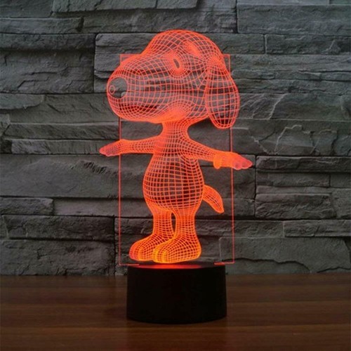 NEI 3D Night Light Multi 7 Color Changing Illusion Lamp for Children Kids - Picture 3 of 6