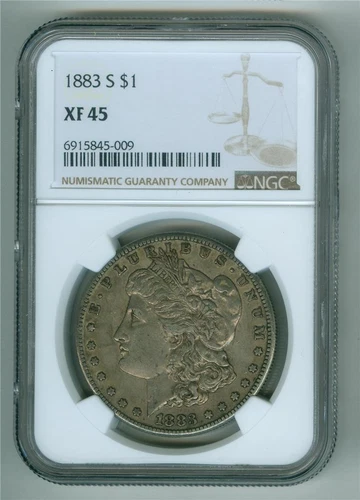 U.S. 1883-S MORGAN DOLLAR NGC XF-45