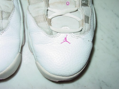 2017 Nike Air Jordan 6 Rings Pure Platinum/Fuchsia Basketball Shoes! Size 9.5Y - Picture 8 of 14