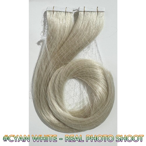 200g 80pcs Thick Skin Weft Tape In Remy Human Hair Extensions Full Head Blonde - Picture 41 of 66