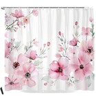Pink Fabric Shower Curtains