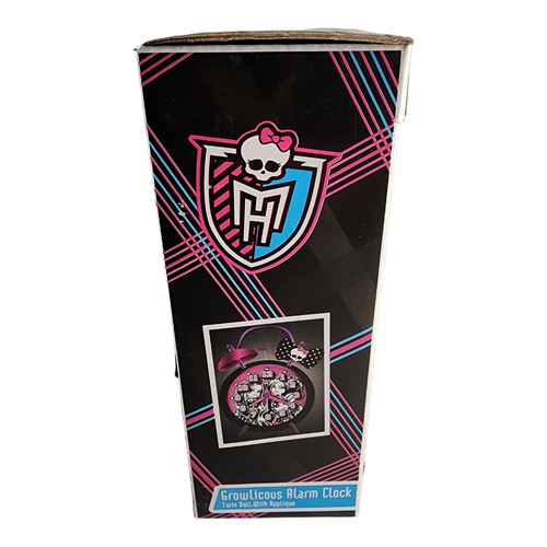 2013 Monster High Alarm Clock - 6" Growlicious Design Twin Bell Alarm Clock NOS - Bild 3 von 6