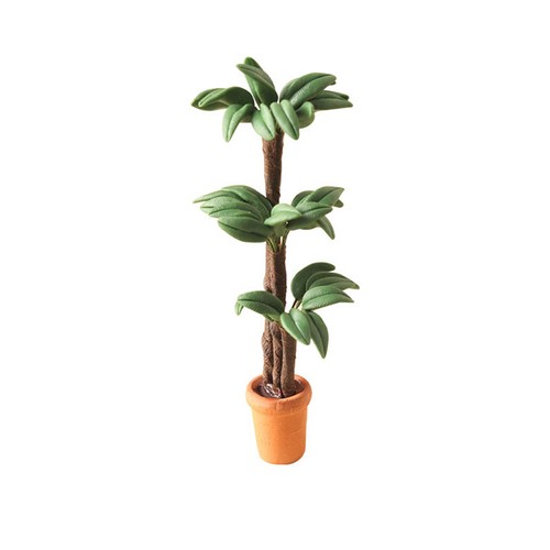 1:12 Dollhouse Miniature Potted Plant Fortune Tree Pot Bonsai Garden Decor Toy - Picture 10 of 10