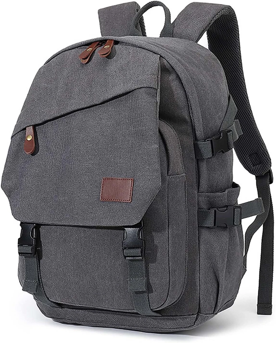 AUGUR Canvas Backpack for Men Casual Daypack Vintage Rucksack