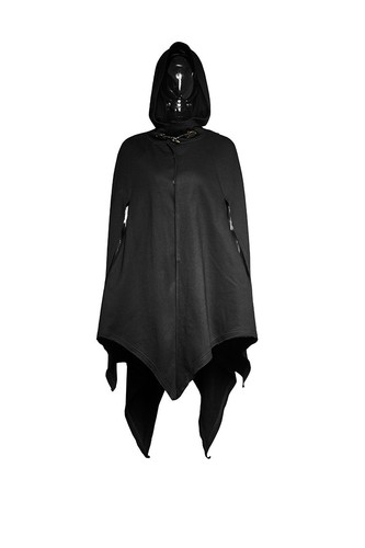 New PUNK RAVE Gothic Rock Dark Bats Tapered Conical Cloak Coat PY201 AUS STOCK - Imagen 4 de 11
