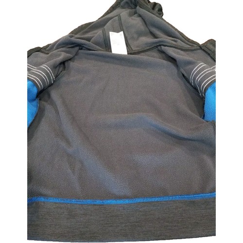Adidas Athletic Full Zip Hoodie Jacket Boys Size 5 Blue Gray White EUC Cute! - Picture 10 of 10