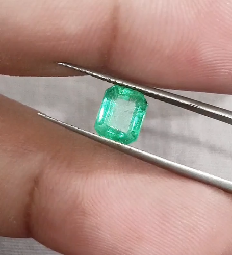 GSI Certified 1.42ct Intense Green Natural Panjshir Emerald Loose Gemstone - Video 1 of 1