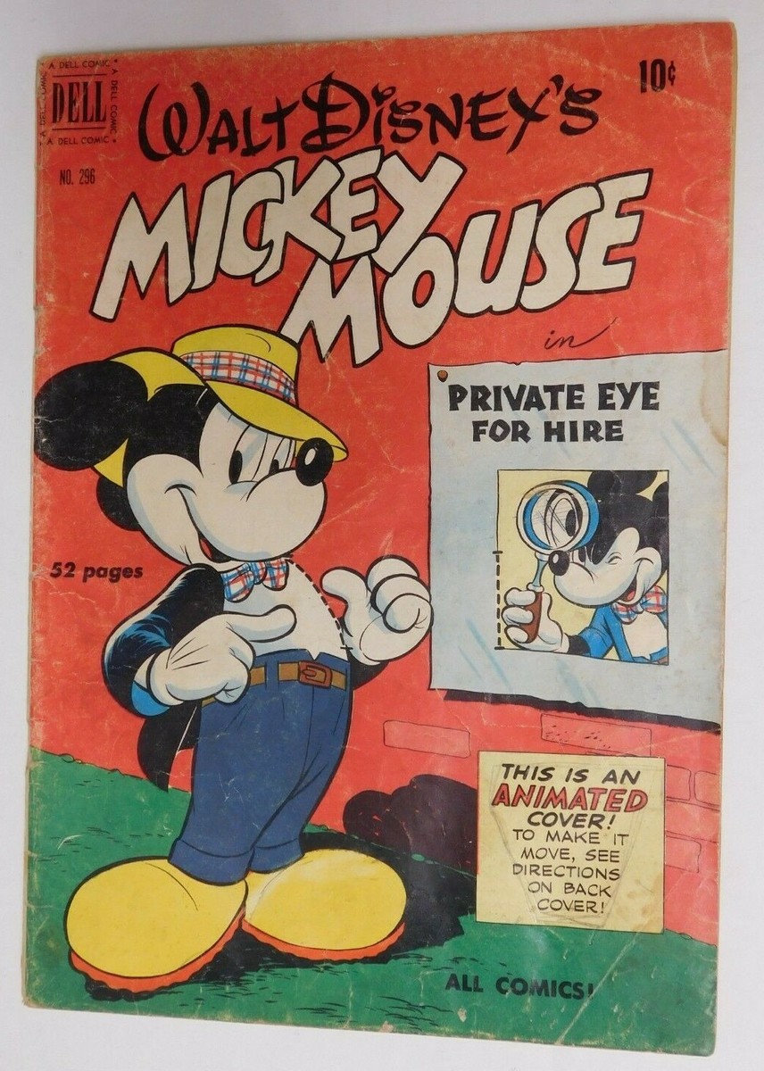 Walt Disney's MICKEY MOUSE - Four Color #296 - Dell 1950 FR