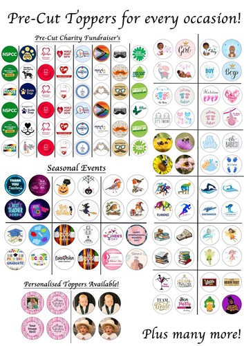 Cake Toppers Circus Show 12 decorazioni in carta wafer commestibile pretagliate - Foto 9 di 9