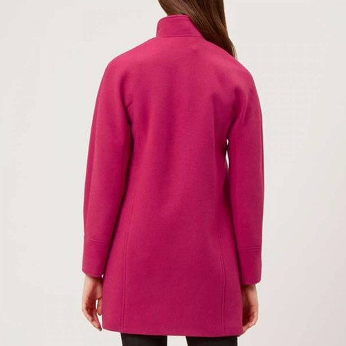 Neck Funnel Pink Hobbs Harwood London Coat Women's Uk Bright 18 Winter w1qx7Cn