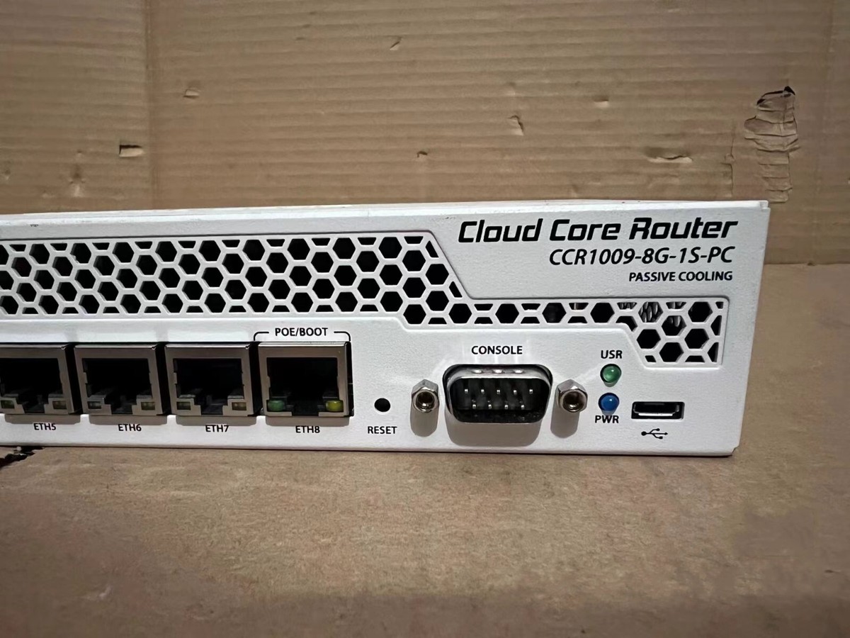 1PcS Used Mikrotik CCR1009-8G-1S-PC Router by Fedex or DHL #N703F